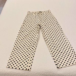 Who What Wear polka dot ankle pant
